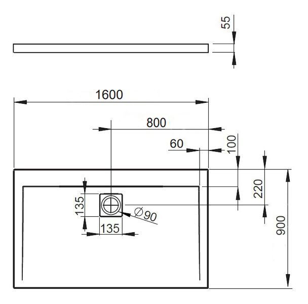 Душовий піддон Radaway Argos D 160x90 (4AD916-01) 208879 фото