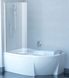Шторка для ванны Ravak CVSK1 Rosa 160/170 L (7QLS0U00Y1) сатиновый профиль/стекло Transparent (левая) 151512 фото 1