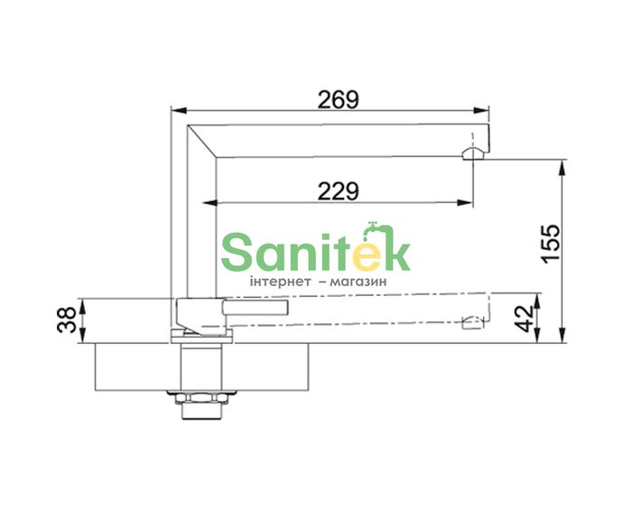 Змішувач для кухні Franke Active Window (115.0486.980) хром 163536 фото