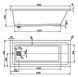 Ванна акрилова Vagnerplast Cavallo 160x70 (VPBA167CAV2X-04) 96921 фото 4
