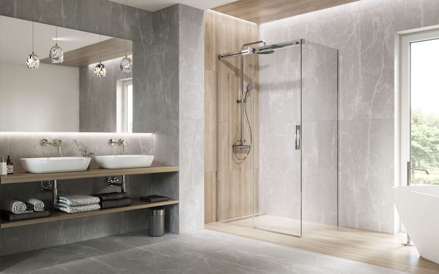 Боковая стенка Radaway Espera Pro S1 90 (10093090-01-01) профиль хром/стекло прозрачное 372186 фото