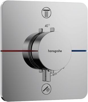Змішувач для ванни и душа Hansgrohe ShowerSelect Comfort Q 15583000 скрытого монтажа с термостатом (хром) 694235 фото