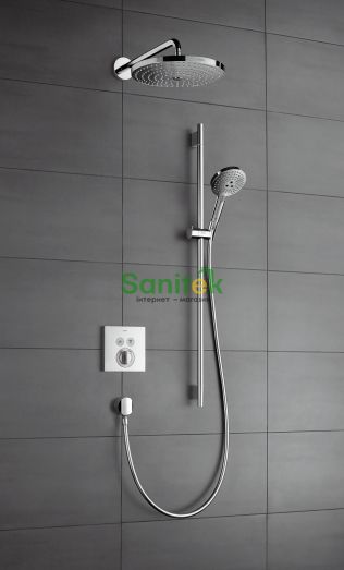 Змішувач для ванни та душу Hansgrohe ShowerSelect 15768000 прихованого монтажу з термостатом (хром) 124885 фото