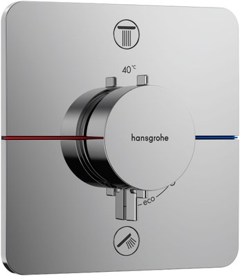 Смеситель для ванны и душа Hansgrohe ShowerSelect Comfort Q 15583000 скрытого монтажа с термостатом (хром) 694235 фото