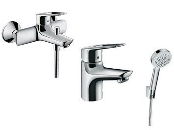 Набор смесителей для ванной комнаты Hansgrohe Novus Loop 70 CoolStart 71084111 (71084+7134+26768400) 987048 фото
