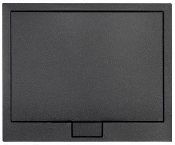 Душевой поддон Besco Axim 120x90 BAX-129-P stone effect чёрный с сифоном 371304 фото