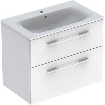 Тумба с умывальником Geberit Selnova Square 80 см (501.240.00.1) белый 425525 фото