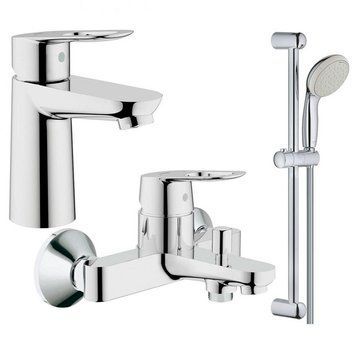 Набор смесителей для ванной комнаты Grohe BauLoop UA123214S0 (23337001+23603001+27598001) 491290 фото