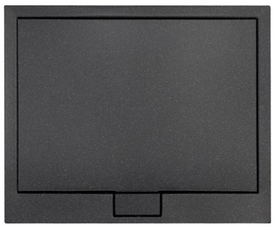 Душовий піддон Besco Axim 120x90 BAX-129-P stone effect чорний з сифоном 371304 фото