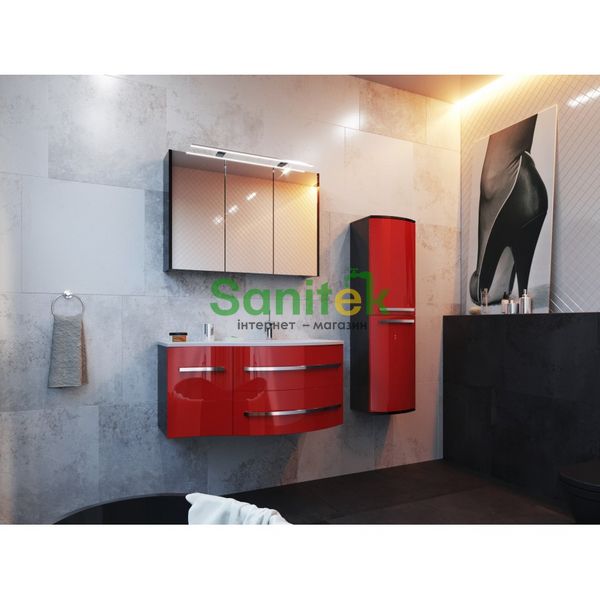 Пенал для ванної кімнати Ювента Botticelli Vanessa VnР-140 (чорний) 283099 фото