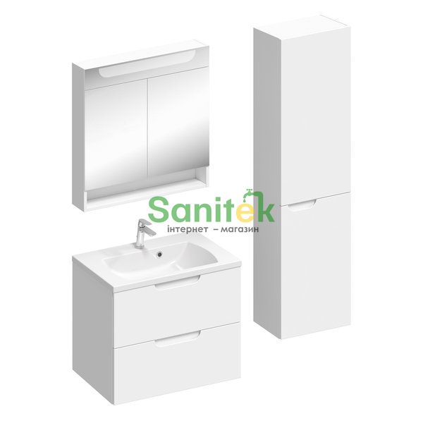 Пенал для ванной Ravak Classic SB 400 R X000001475 (белый/серый) правый 538346 фото