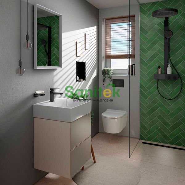 Душова система Hansgrohe Rainfinity 250 1jet EcoSmart 28742670 з термостатом (чёрный матовый) 694397 фото