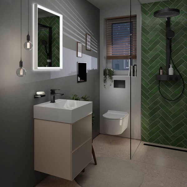 Душевая система Hansgrohe Rainfinity 250 1jet EcoSmart 28742670 с термостатом (чёрный матовый) 694397 фото