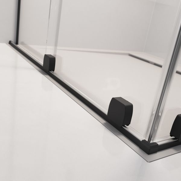 Шторка для ванни Radaway Furo Black PND II 638 R (10109638-54-01R) профіль чорний/скло прозоре (праві двері) 389947 фото