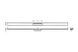 Решітка для трапу Hansgrohe RainDrain Flex 1600 мм 56262800 пристінна (Brushed Stainless Steel) 972387 фото 2