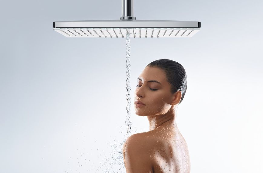 Верхний душ Hansgrohe Rainmaker Select 460 3jet EcoSmart 24017400 (белый-хром) 129411 фото