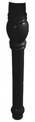 Ножки для умывальника Kerasan Retro 108304 (чёрный) 267220 фото