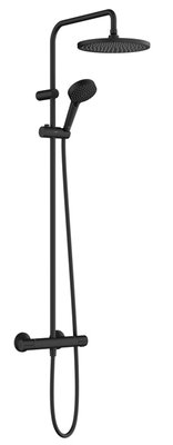 Душова система Hansgrohe Vernis Blend Showerpipe 240 1jet 26426670 з термостатом (чорний матовий) 546676 фото