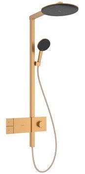 Душова система Hansgrohe Raindance Alive S 300 1jet EcoSmart ShowerSelect Comfort 24583140 із термостатом (бронза матова) 987186 фото