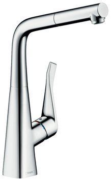 Змішувач для кухні Hansgrohe Metris M71 320 EcoSmart 14781000 з душем (хром) 304994 фото