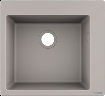 Гранитная мойка Hansgrohe S510-F450 BG 43312380 (серый бетон) 305097 фото