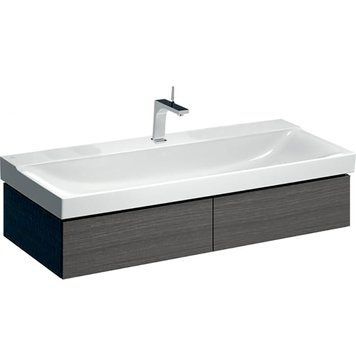 Тумба с умывальником Geberit Xeno&sup2; 120 см (500.517.43.1/500.551.01.1) серый дуб 533647 фото