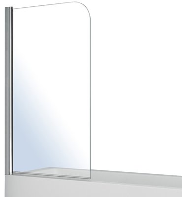 Шторка для ванны Volle 80х140 см (10-11-100) профиль хром/стекло прозрачное 324476 фото