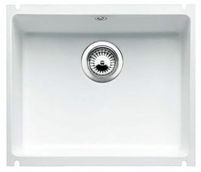 Гранітна мийка Blanco Subline 500-U кераміка PuraPlus (514506) білий без клапана-автомата 143350 фото