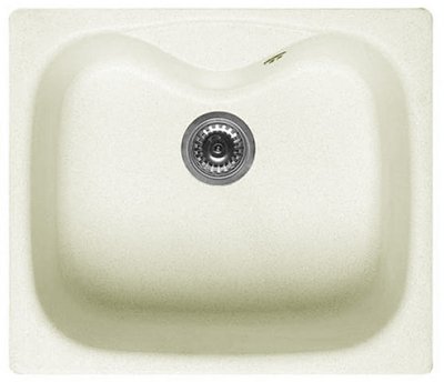 Гранітна мийка Elleci Fox 200 Granitek (bianco antico 62) 149078 фото