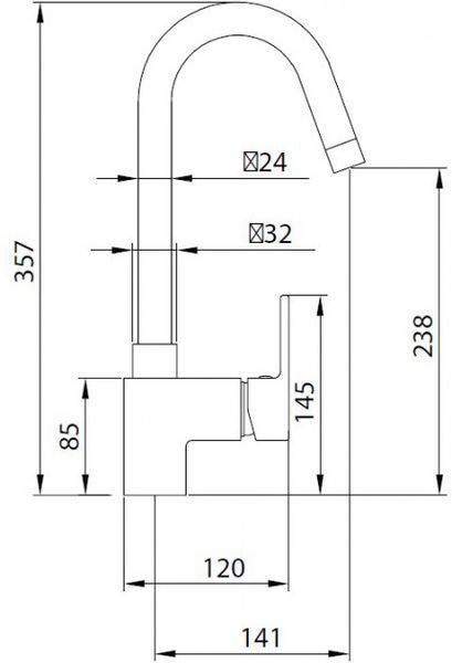 Змішувач для кухні Koller Pool Round Arc RA0500 (хром) 273960 фото