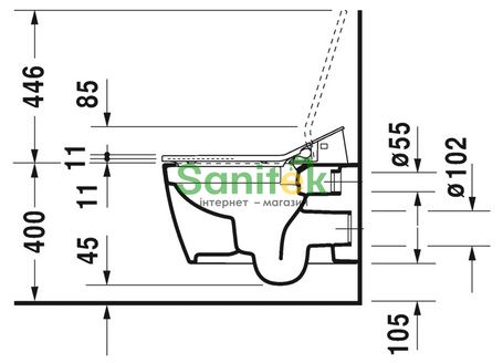 Унітаз підвісний Duravit ME by Starck SensoWash Rimless 2529590000 156866 фото