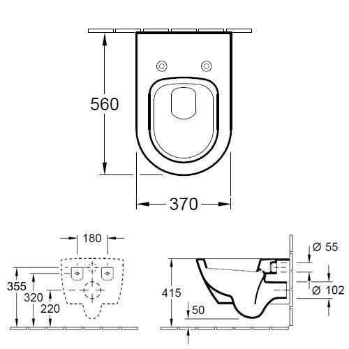 Унитаз подвесной Villeroy&Boch Subway 2.0 560010R2 (ярко-белый ceramicplus) 157962 фото