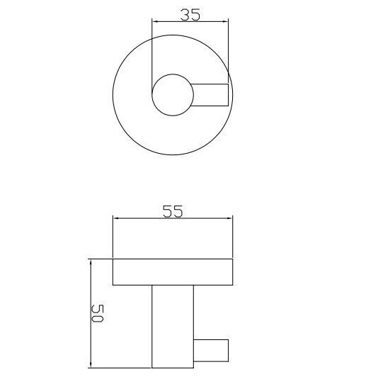 Гачок для рушників Аква Родос Gloria 8115 (АР000040535) хром 282008 фото
