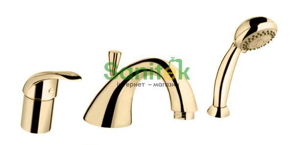 Змішувач для ванни Emmevi Luxor OR70120R (золото) на 3 отвори 6649 фото