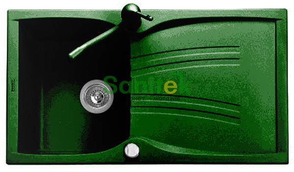 Гранітна мийка Telma Naiky NK08610 Granite (36 green) 148008 фото