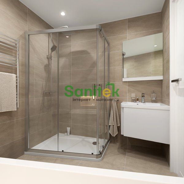 Дзеркало для ванної кімнати Ravak 10° 650 R (X000001079) кутове праве, білий 163926 фото