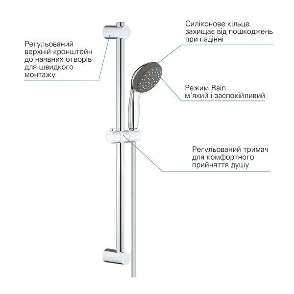 Набор смесителей для ванной комнаты Grohe QuickFix Start Edge UA202501SK + кухнный смеситель 695944 фото