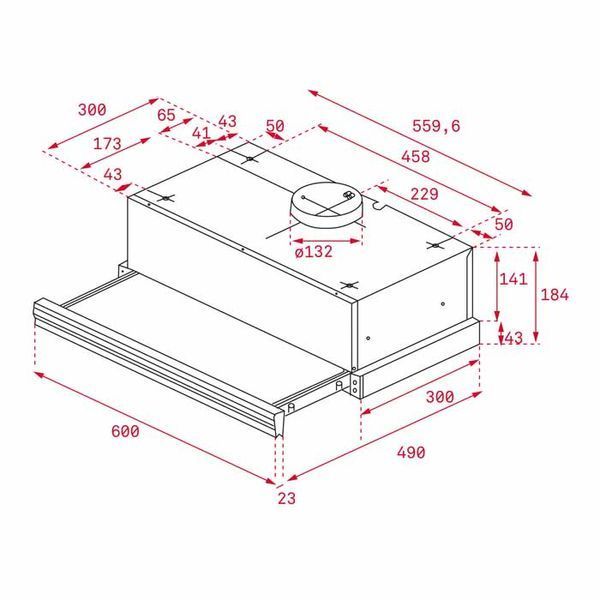 Витяжка кухонна Teka CNL 6415 PLUS (40436822) чорне скло 421623 фото