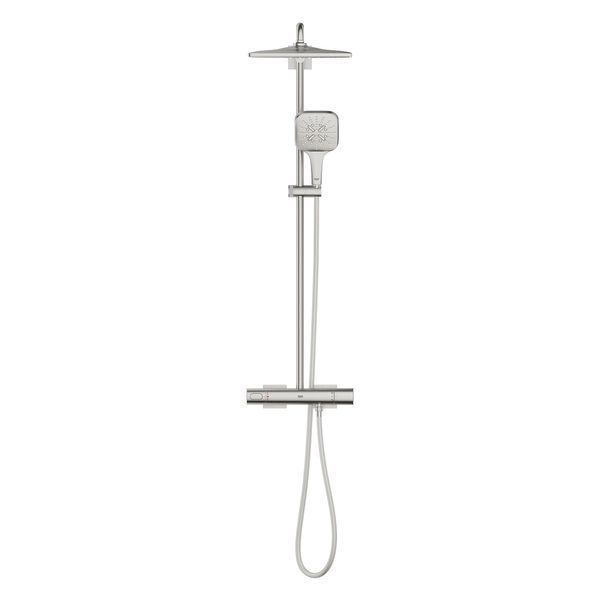 Душевая система Grohe Rainshower Smartactive 310 26837DC0 с термостатом (суперсталь) 848004 фото