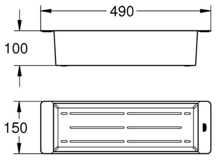 Коландер для мийки Grohe 40853AL0 (темний графіт) 873393 фото