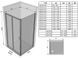 Душова кабіна Ravak Blix BLDP2+BLPS 100x90 (0PVA0C00Z1+9BH70C00Z1) полірований профіль/скло Transparent 279910 фото 4