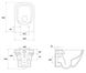 Унітаз підвісний Cersanit Larga Ew Clean On (B332) S701-473 з сидінням Slim Soft Close (дюропласт) 695188 фото 2