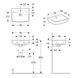 Умивальник Geberit Selnova Square 45x35 см 500.322.01.7 696378 фото 2