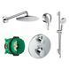 Душова система Hansgrohe Ecostat 15758111 (27607000+15758000+01800180+27353400+27454000) з термостатом 383520 фото 1