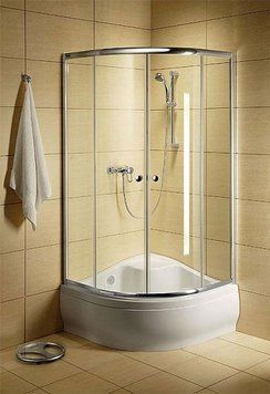 Душевая кабина Radaway Classic A 80x80 (30011-01-08) профиль хром/стекло коричневое 207929 фото