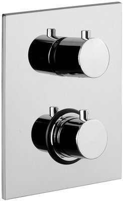 Змішувач для ванни та душу Paffoni Light LIQ 518 CR прихованого монтажу з термостатом (хром) 344932 фото