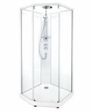Душова кабіна Ido Showerama 10-5 Comfort 80x90 (558.359.00.1) білий профіль/скло прозоре з піддоном 271946 фото