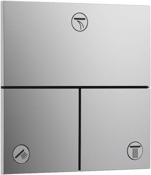 Переключающий вентиль Hansgrohe ShowerSelect Comfort E 15573000 на 3 потребителя (хром) 694210 фото