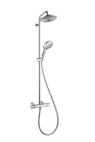 Душевая система Hansgrohe Raindance Select S 240 1jet Showerpipe 27115000 с термостатом (хром) 91637 фото
