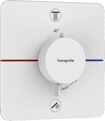 Смеситель для ванны и душа Hansgrohe ShowerSelect Comfort Q 15586700 скрытого монтажа с термостатом (белый матовый) 694244 фото